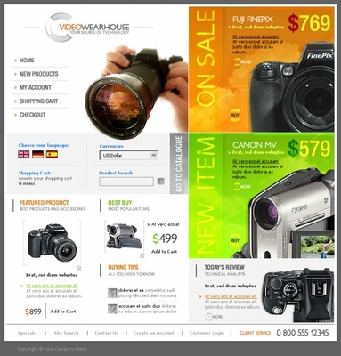Product picture video ware house online templates