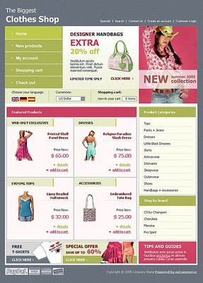 Product picture Clothes Oscommerce Online Store